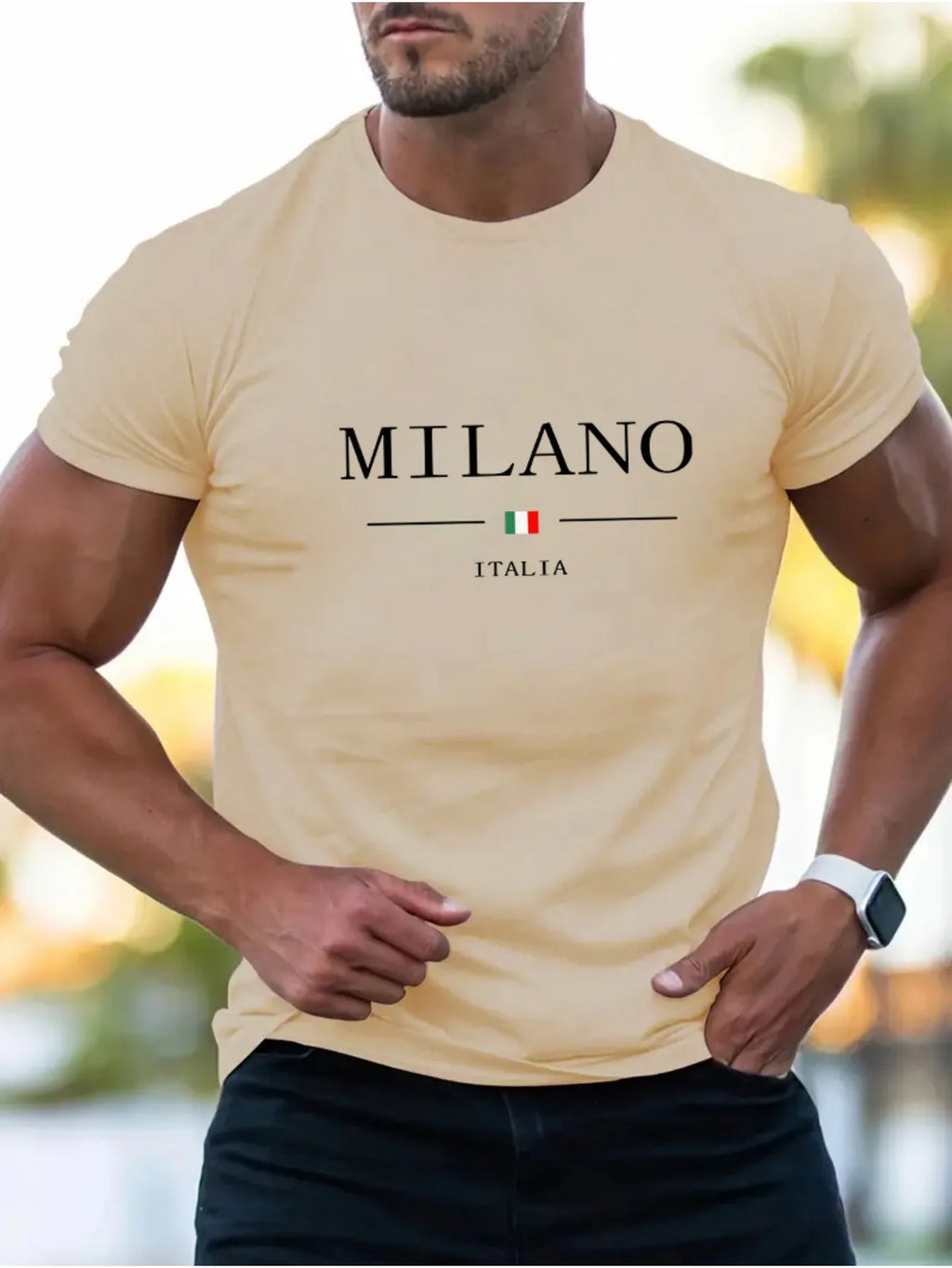 Summer men's 100% cotton casual sports