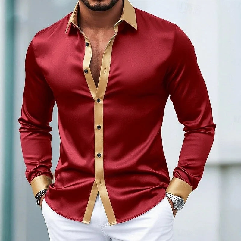 New men's 3D printed long sleeved shirt with fashionable design, Harajuku casual long sleeved shirt, men's retro style