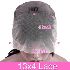 30 40 Inch Body Wave 13x6 HD Lace Frontal Wig Brazilian 13x4 Transparent Lace Front Human Hair Wigs For Women Pre Plucked