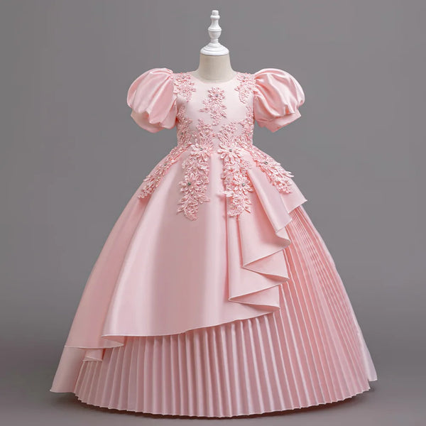 New Children Elegant Dress for Girls Flower Girl Ceremonial Dresses Kid Clothes 4 to 12T