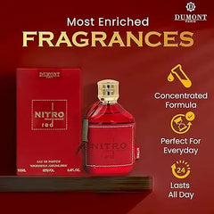 Nitro Red Dumont MEN Fragrance Middle Eastern Arabic Perfume Men's Perfume Women's Perfume Long-lasting 100ml