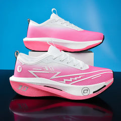 Men Running Shoes Marathon Carbon Board Speciality Sports Breathable Lightweight Women's Comfortable Athletic Sneakers New