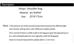 PU Leather Crossbody Bags Zipper New Fashion Shoulder Bag for Women Large Capacity Embroidery Thread Small Purse