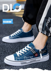 Men's Canvas Shoes Breathable Men Casual Shoes Outdoor Sneakers Comfortable Low-Top Men Tennis Shoes Zapatillas De Deporte