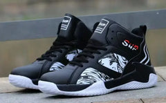 New Anti-Slip Men's High Top Men's Basketball Shoes Luxury Comfortable Running Shoes Fashionable Versatile Casual
