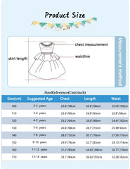 Foreign Trade Hot New Small Flying Sleeve Girl Dress Bow Print Princess Birthday Party Clothing