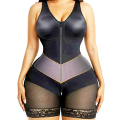 AfruliA Full Body Shaper Bodysuits Corset Fajas Colombian Girdle Shapewear Daily Post-Surgical Use Double Control Waist Trainer