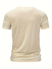 Men's summer 100 cotton fashionable casual loose plus size ITALIA pattern printed sports round neck short sleeved T-shirt top