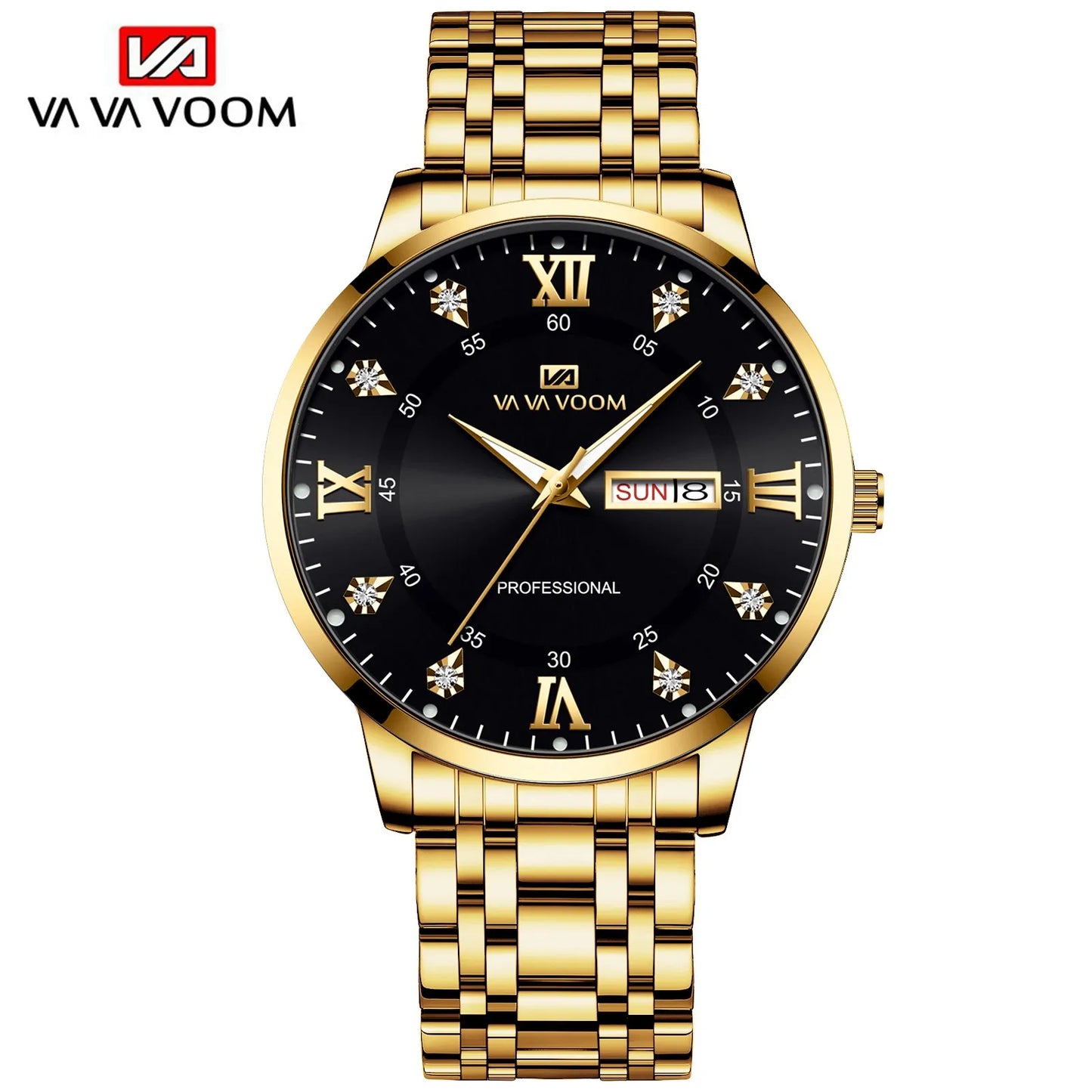 Top Brand Men Watch Stainless Steel Top Quailty Luxury Push Button Hidden Clasp Waterproof Luminous Date Week Sport Wrist Watch