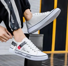 Men's Canvas Shoes Breathable Men Casual Shoes Outdoor Sneakers Comfortable Low-Top Men Tennis Shoes Zapatillas De Deporte