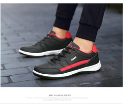 New Men Shoes Casual Shoes Leather Lace-Up Casual Sports Shoes Outdoor Wear-Resistant Vulcanized Shoes High-Quality Men Shoes