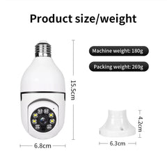 Bulb E27 Surveillance Camera Full Color Night Vision Automatic Human Tracking Zoom Indoor Security Monitor Wifi Miini IP Camera