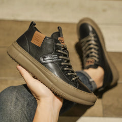 Men's Casual Sports Shoes, Fashionable Retro Class and Warm, Suitable