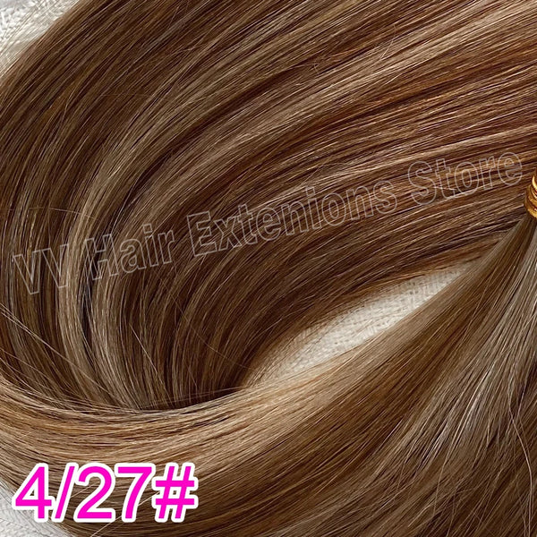 Flat Tip Keratin Hair Extensions Pre-Bonded Flat Tip Hair Extensions 50 Gram Double Drawn Straight 16-30 inch Indian Remy Hair