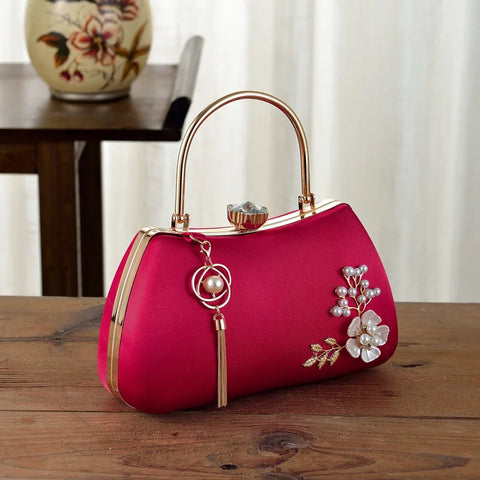 2025 New Women Handmade Flowers Clutch Handbags Wedding Evening Wallets Party  Purse For Ladies