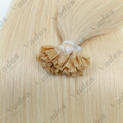 K Tip Hair Extensions Human Hair Keratin Pre Bonded Hot Fusion Nail Tip Balayage Natural Silky Straight Extensions for Women Use