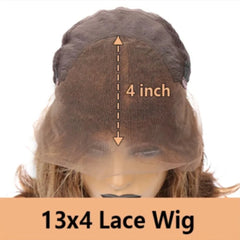 P4/27 Highlight Body Wave Wig  13x6 HD Lace Front Human Hair 13x4 Transparent Lace Wigs Human Hair  Pre Plucked 200 Density