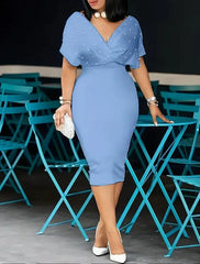 Fashion Party Dress For Wonen Sexy V Neck Package Hip Elegant Dresses 2025