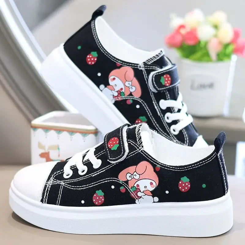 Sanrio Kuromi casual shoes girl canvas shoes my melody spring autumn