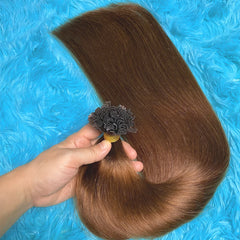 Human Hair Extensions Keratin K Tip Hot Fusion Human Hair Natural Hair Italy Keratin Glue Machine Remy Hair K Tip Straight