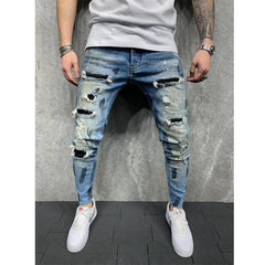 New Streetwear Men pants Stretch Jeans men Casual Men Solid Color Slim Fit Skinny Pants Fashion Sports Jogging Harajuku Pants