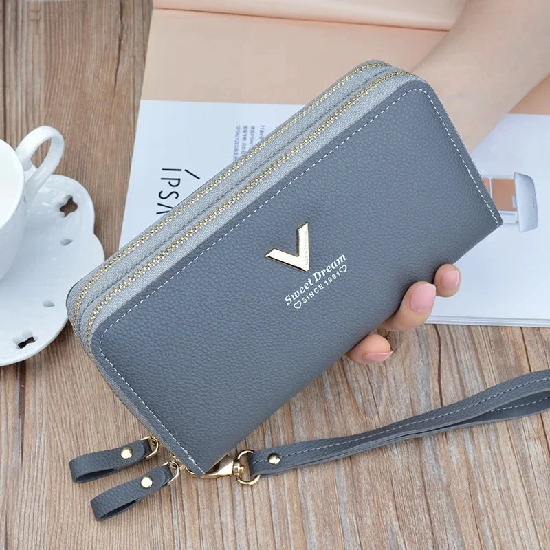 Pu Leather Women Wallets Women Purses Fashion Long Zipper Women's Wallet