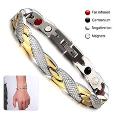 Dragon Pattern Magnetic Therapy Bracelet For Women Power Therapy Magnets Bracelets Bangles For Women Men