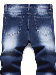 Riding Motorcycle Mens Pants Hip Hop Ripped Skinny Jeans Breathable