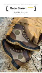 Men's safety shoes are anti smashing, anti piercing, anti-static, anti slip, wear-resistant, and splash proof work shoes