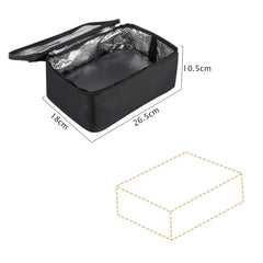 Car Home Dual Use 220V 110V 24V 12V Electric Heating Bag Plate Portable Outdoor Travel Picnic Food Lunch Box Heated Warmer Oven
