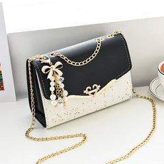Women's Bag Korean Ins Fashion High-end Single Shoulder Bag Sequin Trend Bow