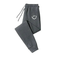 Men Casual Pants for Daily Wear with Jogging Pants Autumn Winter Men's Sweatpants Monste Smile Printed Lace-up Sweatpants