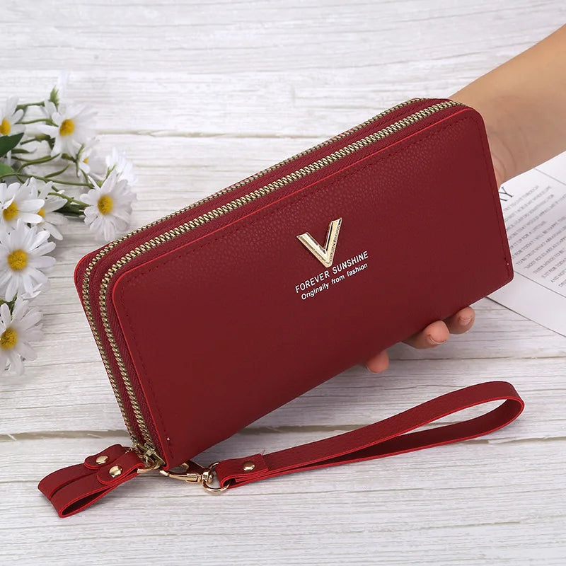 Pu Leather Women Wallets Women Purses Fashion Long Zipper Women's Wallet