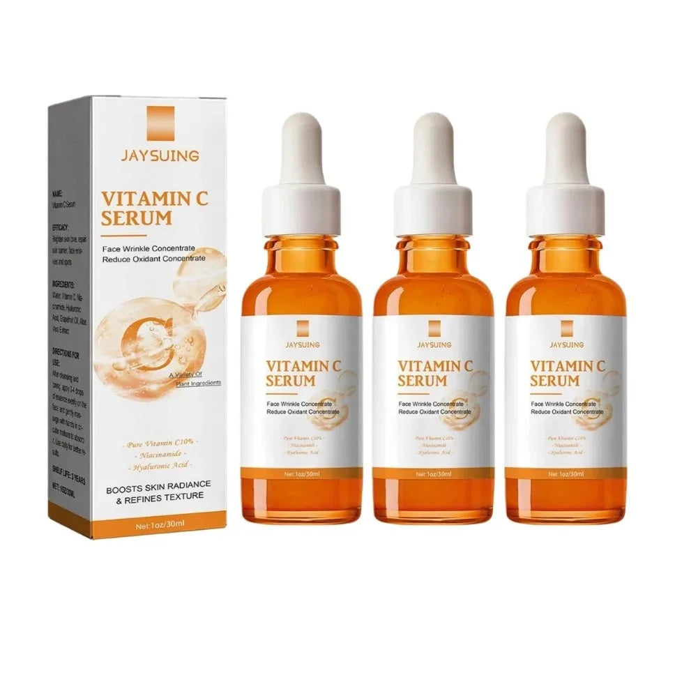 Vitamin C Wrinkle Remover Face Serum Lifting Firming Fade Fine Lines Anti-aging Essence Whitening Brighten