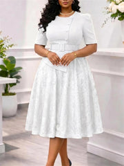 Elegant Women Lace Dresses Birthday Wedding Prom Gown Evening Dress 2026 Summer Clothing Turkey Office Ladies Maxi Robes Wears
