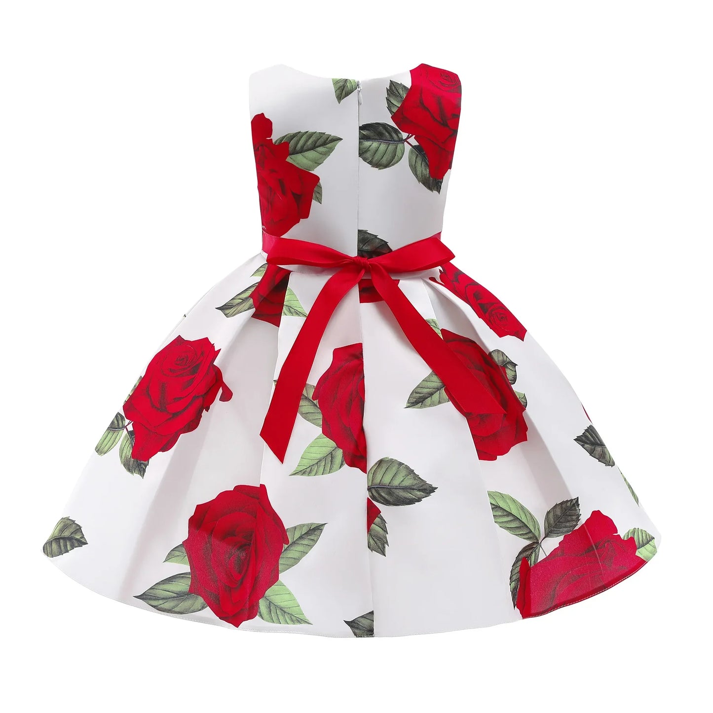 Rose Flower Summer Dress for girls White Black
