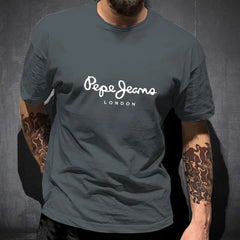 Newest Pepe Jeans London T Shirt Summer Men Short Sleeve Popular Fashion 100%Cotton Tops