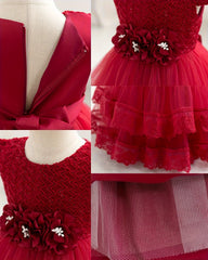 New High Quality Girl Birthday Dress Party Dress Princess Dress One Year Old Flower Girl Dress Lace Princess Dress Party Dress