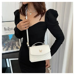 PU Versatile and Fashionable Portable Small Square Bag Single Shoulder Crossbody Bag Luxury Designer r