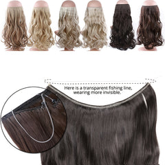 Hair Extensions Invisible Hair Extensions Secret Hidden Wire Long Curly Hair Pieces For Women Synthetic Halloween Christmas