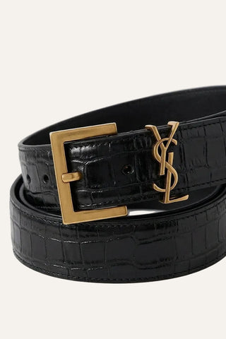 Yves Saint Laurent : Leather Cassandre Belt
