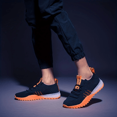 [Couple's Striped Sports Shoes] Breathable Couple's Striped Low Top Lace Up Casual FabInsole, Rubber and