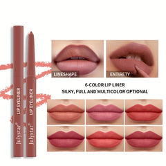 Lip Pencil Waterproof Non-halo Lipstick Pen Pink Matte Lip Gloss Rotating Lip Liner Set Valentine's Day Gifts