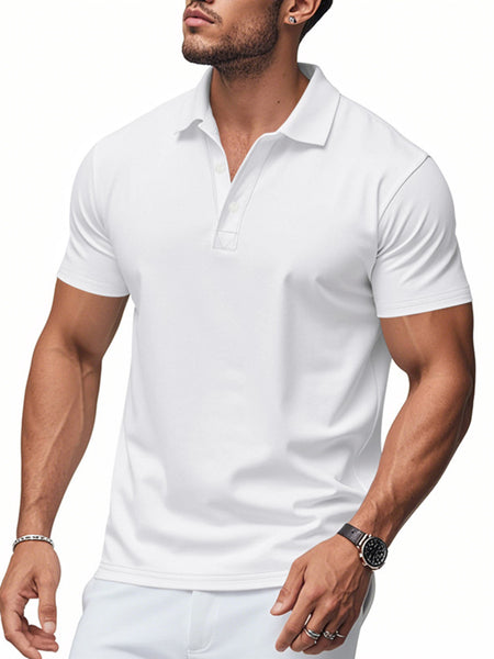 Men's Full Size Classic Fit Short Sleeve Polo Plus Size