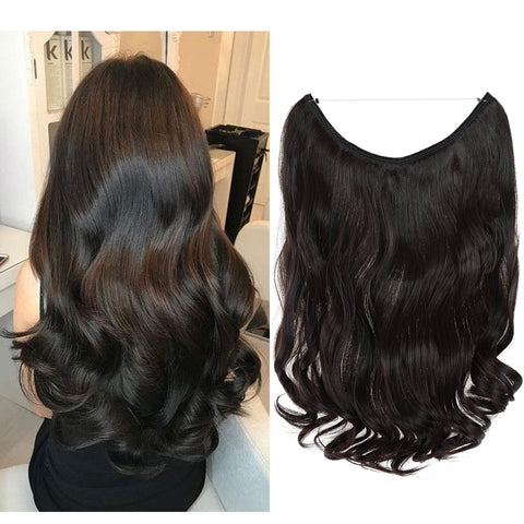 Hair Extensions Invisible Hair Extensions Secret Hidden Wire Long Curly Hair Pieces For Women Synthetic Halloween Christmas