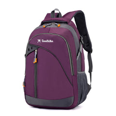 Bright Pink Casual Sports Backpack - Trendy Large Capacity Adjustable Travel Bag with Multiple Compartments, Durable Oxford Material, Perfect for Outdoor Adventures & Daily Use
