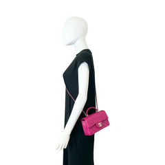 CHANEL  Quilted Lambskin Mini Rectangular Top Handle