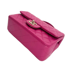 CHANEL  Quilted Lambskin Mini Rectangular Top Handle