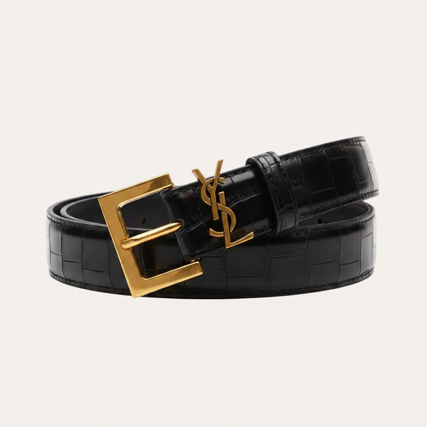 Yves Saint Laurent : Leather Cassandre Belt
