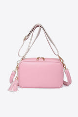 PU Leather Tassel Crossbody Bag | Luxury Women's Handbag